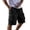 BH34_Black, variant on Men's Casual Jogger Shorts Drawstring Elastic Waist Cargo Shorts Athletic Workout Shorts with Pockets Sky Blue M