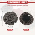 thumbnail image 2 of Decorative Shoe Clips, Removable Bow Clip Flower Rhinestone Charms for Women Dress High Heels Accessories, 2 of 5