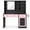 Black/Pink, variant on Ktaxon Makeup Vanity with Lighted Mirror, Vanity Table Set w/ Charging Station, Side Rack, Sophia Purple