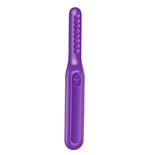 Vogacara Cepillo de peluquería eléctrico para cabello seco y húmedo, peine giratorio, Mini masajeador portátil de plástico para el cuero Cuidado del cabello