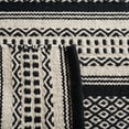 thumbnail image 6 of SAFAVIEH Montauk Elizabeth Striped Cotton Runner Rug, Black/Ivory, 2'3" x 9', 6 of 7