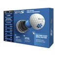 thumbnail image 3 of TaylorMade Golf Company 2021 TP5 Adult Tour Golf Balls, White Dimple, 1.4 lb, (12 Pack), 3 of 5