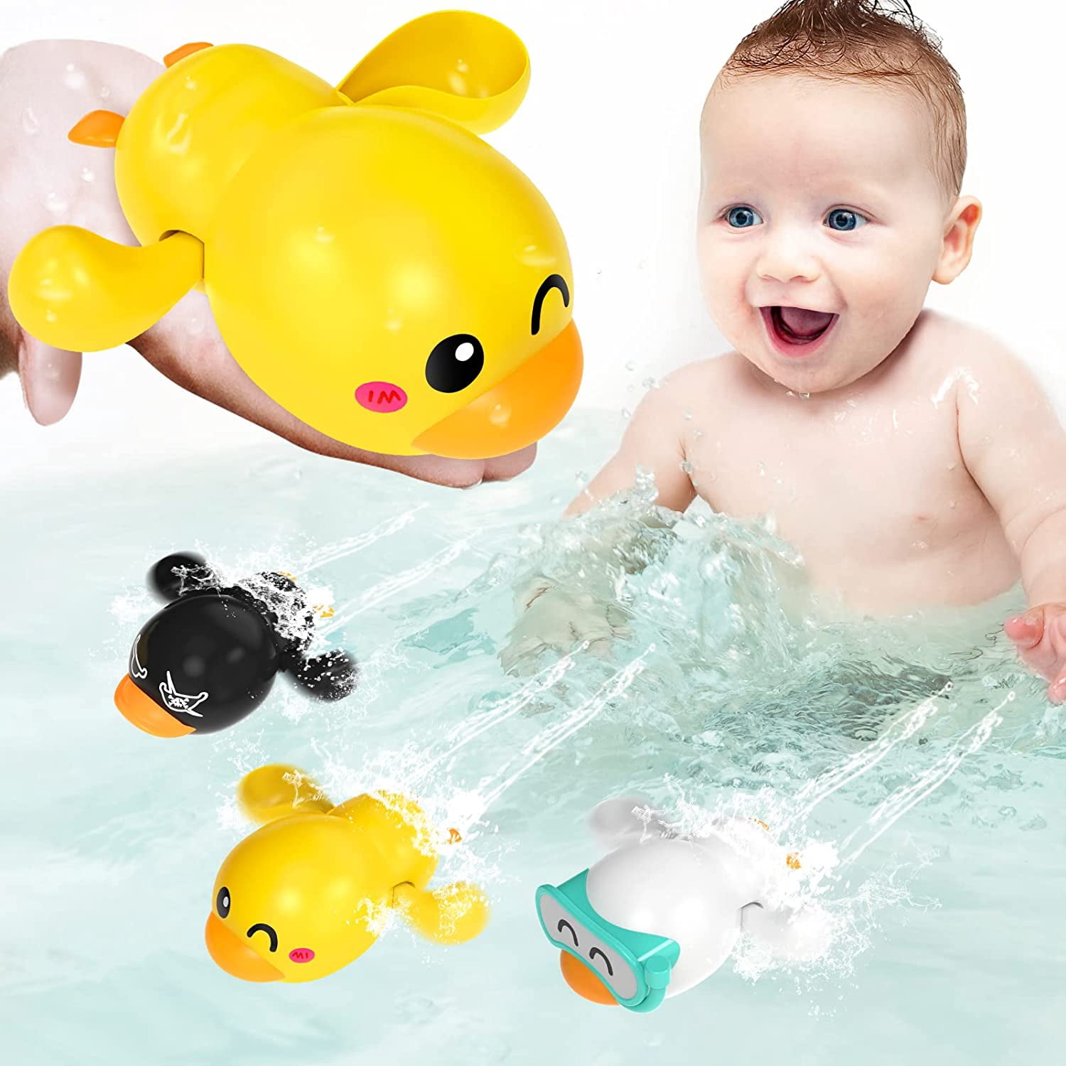 Exorany Bath Toys for Toddlers 13, Wind Up Bathtub Toddler