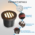 thumbnail image 5 of MW LIGHTING 4-PACK  landscape well lights, 6W 350LM,3000K well lights landscape Led in ground，IP65 Waterproof  landscape well lights,CRI90+ ，oil-rubbed bronze, ETL Certified, 5 of 8