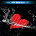 thumbnail image 5 of 10pcs Reflective Stickers Heart Shape Safety Tape Reflector Universal for Cars Waterproof PET Red, 5 of 6