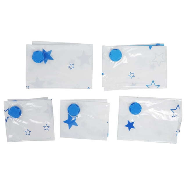 Bolsa de edredón, 5 unidades/juego de almacenamiento al vacío portátil, bolsa de vacío reutilizable, bolsa de vacío para ropa, valor excepcional