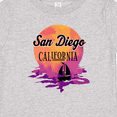 thumbnail image 4 of Inktastic San Diego California Watercolor Sunset Girls Baby T-Shirt, 4 of 5
