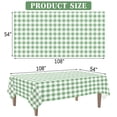 2 Pack Red Gingham Tablecloths 54 x 108 Inches Checkered Plastic ...