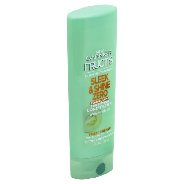 Garnier Fructis Vegan Formula Sleek & Shine Zero Conditioner, 12 Oz