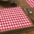 thumbnail image 4 of CounterArt "Red Gingham" 24-Sheet Reusable Premium Paper Placemats, 4 of 6