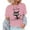 Pink, variant on Women's Casual Tops Cute Graphic Printed Short Sleeved Crew Neck Pullover T Shirts Trendy Stretch Relaxed Fit Tunic Blouses
