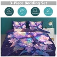 thumbnail image 5 of 3 Pcs Soft Bedding Set, Includes 1 Duvet Cover with Zipper And 2 Pillow,Shams Fantasy Butterfly Queen(90"×90"), 5 of 8