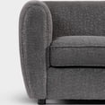 thumbnail image 6 of Furniture of America Nallia Tuxedo Style Upholstered Boucle Fabric Charcoal Gray Accent Chair, 6 of 12