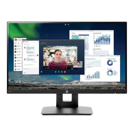 HP 23.8-inch FHD IPS Monitor with Tilt/Height Adjustment and Built-in Speakers (VH240a Black)