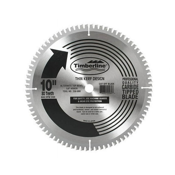 10x 80 Teeth Thin Kerf Saw Blade
