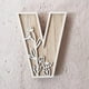 thumbnail image 1 of Letras de madera de 5 pulgadas - Se pueden pintar, 26 letras, para decoración de pared/habitación infantil/señales de nombres de boda, 1 of 2