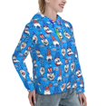 thumbnail image 2 of Yiaed Gnomes in USA Print Womens Casual Hoodies Crew Neck Long Sleeve Sweatshirts With Pocket Pullover Tops Women's Hooded Sweatshirt-X-Large, 2 of 5