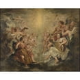 thumbnail image 3 of Peter Paul Rubens 24x20 Black Modern Framed Museum Art Print Titled - Music Making Angels (circa 1626-1627), 3 of 5
