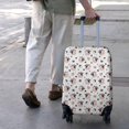 thumbnail image 3 of White Cow Bow Pattern Luggage Cover Fashion Suitcase Cover Baggage Covers Fit 25-28 Inch Luggage (Go Travel), 3 of 5