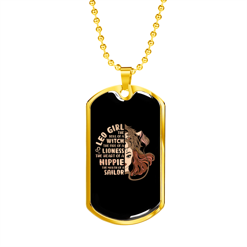 Girl dog tag necklace deals