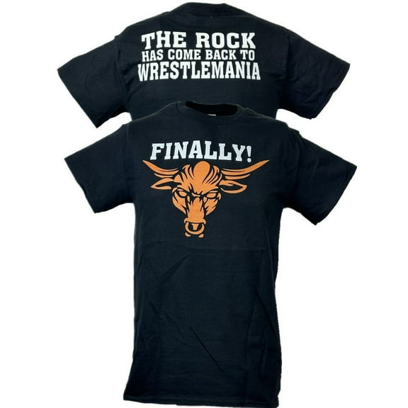 The Rock Finally Has Come Back To Wrestlemania Brahma Bull T-shirt