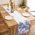 thumbnail image 3 of Table Runner 72 Inches Long for Kitchen Dining, Purple Onion Flowers Dresser Scarf Farmhouse, Dining Table Decorations for Wedding/Parties, Spring Floral Dandelion Botanical 13 x 72 In, 3 of 8