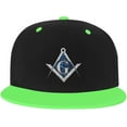 thumbnail image 2 of Free Mason Masonic Blue African Print Compass Baseball Cap Men Hat Women Dad Hat Sun Hat Trucker Hat Cowboy Hat White, 2 of 9