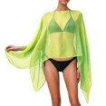 thumbnail image 2 of Fashion Solid Color Cover Up for Women Summer Loose Fit Flowy Sun Pullover Scarf Style Swimwear Swimwear Cover Up(Light Green.), 2 of 5