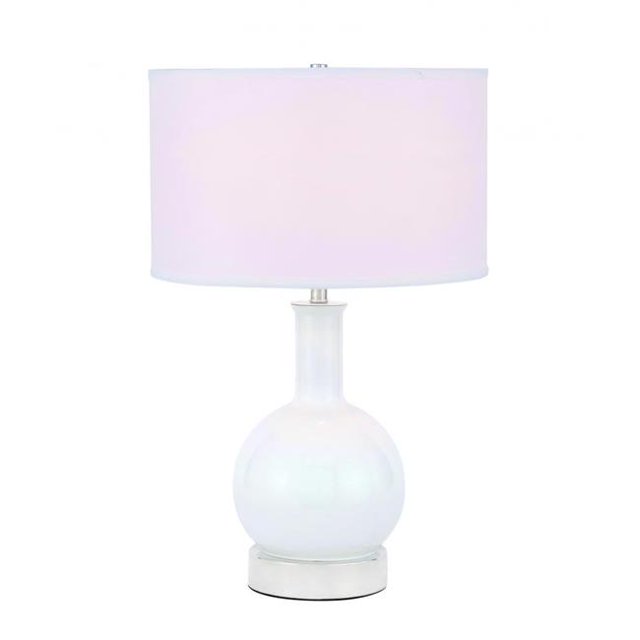 Elegant Decor TL3041PN Cory 1 Light Polished Nickel Table Lamp