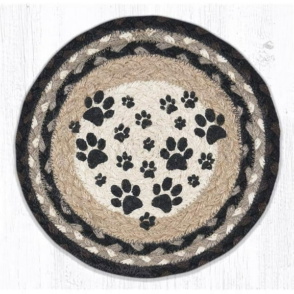 Capitol Importing 80-313HTP 10 x 10 in. MSPR-313 Heart Paw Printed Round Trivet