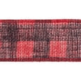 thumbnail image 6 of Love, Laugh, Craft Burlap Ribbon, 2.5"W x 3-Yds, Precut, Red, 6 of 15