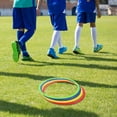 thumbnail image 4 of GOOHOCHY anillos de entrenamiento de velocidad y agilidad para fútbol, círculos de plástico para entrenamiento de fútbol, círculos de rayuela para mejorar la coordinación., 4 of 7
