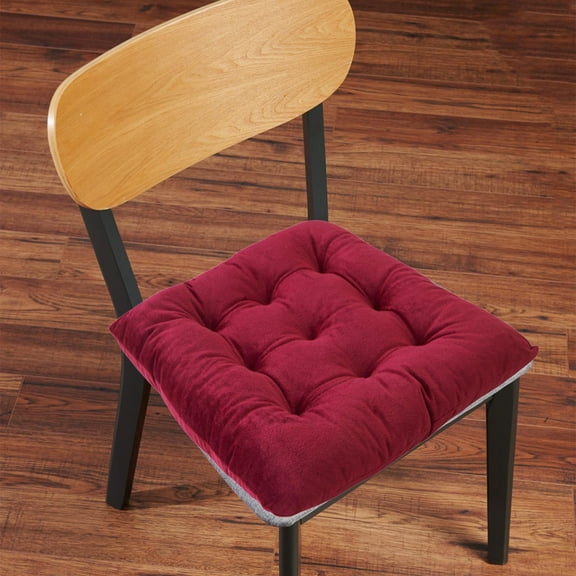 Premium Crystal Velvet Office Chair Cushion - 3cm Thickened Sponge Seat Pad with Non-Slip Straps & Silicone Grip, Breathable Machine Washable Cushion for Desk, Sofa, Camping