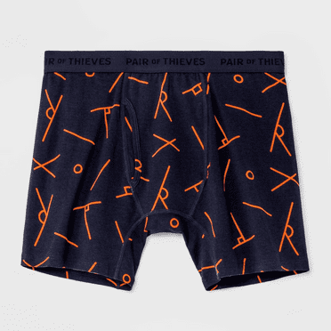 Pair of Thieves Men's Super Soft Boxer Briefs - (Navy, Medium)