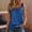 Navy, variant on Summer Casual Tops,Plus Size T-shirt Blouse for Womens, Women's Gradient Color Camisole Sleeveless T-shirt Loose Tank