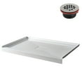 thumbnail image 2 of Streamline GB-527-112 48 in. x 32 in. Alcove Acrylic Shower Base in Glossy White With Center Drain, ABS Drain Included, 2 of 19