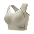 thumbnail image 2 of Wirefree Sports Bra for Plus Size Women, Full Coverage with Side Support & Back Smoothing Design, High Impact Support for Running, Gym & Yoga. Green 36, 2 of 3