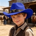 thumbnail image 2 of PMVFHDE Playful Western Style Cowboy Sun Hat For Little Boys Girls Daily Wear, 2 of 4