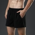 thumbnail image 5 of Men's 5 Inch Inseam Running Shorts Quick Drying Lightweight Breathable Athletic Workout Gym Shorts with Pockets Black, Size L, 5 of 9