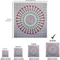 thumbnail image 2 of Gojian Turquoise Blue Tapestry- Best Mandala Wall Hanging- Bedding Tapestry For Bedroom Aesthetic, 2 of 6