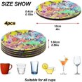 thumbnail image 4 of Colorful Butterfly Tie Dye Drinks Coasters, Non-Scratch Cork Base Round Cups Mats for for Wooden Coffee Table, Cool Housewarming Gift for Home Decor, 4 of 7