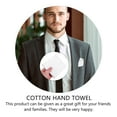 thumbnail image 3 of FONDOTIN 1Pack Mens Cotton Handkerchief Classic Sweat Absorbent White, 3 of 7