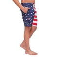 thumbnail image 4 of North 15 Boy's USA American Flag Microfiber Swim Trunk Boardshorts with Cargo Pokcet-7110B-Prt 8-14-16, 4 of 7