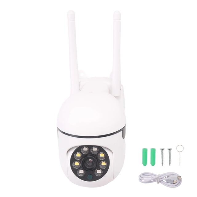 CáMaras de Seguridad para Exteriores, WiFi 2,4 GHz en el Hogar, Vigilancia 1080P Vista 360°, Audio Bidireccional