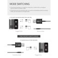 thumbnail image 4 of Receptor transmisor de sonido USB , adaptador de sonido inalámbrico 2 en un, adaptador 5,0 ,5mm AUX para coche TV auriculares Hugo adaptador bluetooth, 4 of 10