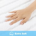 thumbnail image 6 of Findosom 3pcs Bathroom Rugs Set with U-Shaped Mat,Rubber Backing,Quick Dry,Ultra Soft Machine Washable Bath Mats for Bathroom Floor,Tub,Shower,Microfiber Bath Mats 18"x26"+18"x48"+U 20"x24" White, 6 of 9