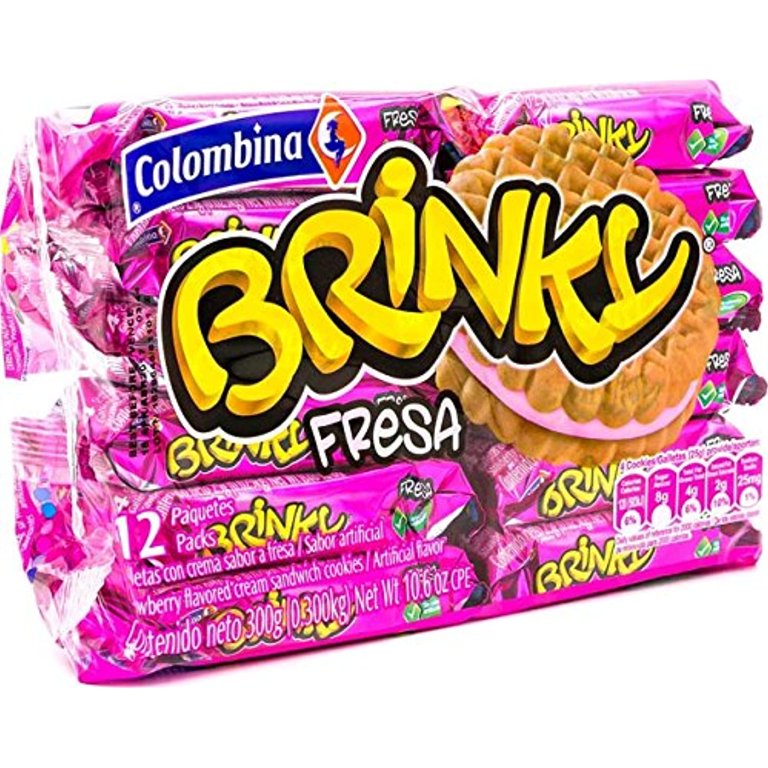 Colombina Brinky Strawberry Cookies, 10.6 Ounce (Pack Of 24)