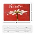 thumbnail image 4 of Flower Hello Daisy Rugs Washable Cover Floor Rug Carpets Bathroom Decorations For Kitchen Bedroom Indoor 36"X24", 4 of 4