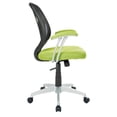 thumbnail image 4 of Pemberly Row Back Chair with Green Mesh Fabric and Silver Coated Arms and Base, 4 of 6