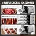 thumbnail image 3 of VEVOR Picadora de carne electrica de 4,2 libras por minuto, máquina para embutir salchichas para la cocina del hogar, 3 of 9